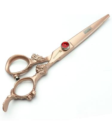 6-inch Rose Gold 440c high Hardness Japanese Hairpressing Scissors Salon Hairpressing Hair Cutting and Thinning Hairpressing Professional Hair Cut (Scissors Set) - Buy Online on GoSupps.com