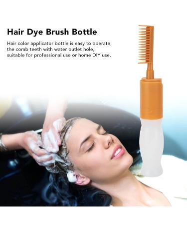 110ml Hair Color Oiling Bottle Root Comb Applicator - Safe & Environmentally Friendly | Squeeze Applicator with Dots for Hair Coloring & Oiling Care - Buy Online on GoSupps.com