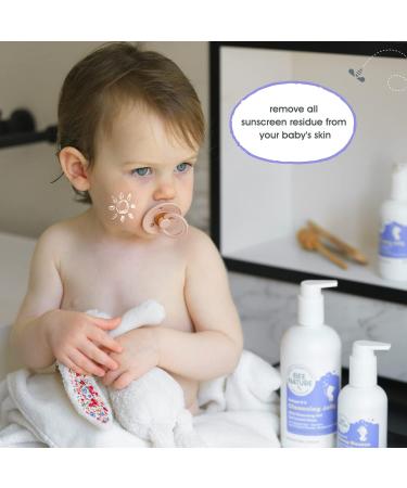 Bee Nature - Organic Baby Cleansing Water without Rinsing 500 ml - Organic Face Moisturizing Cream 2 x 50 ml - Pack 100% Recyclable - Buy Online on GoSupps.com