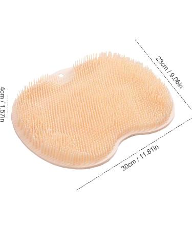 Foot Scrubber for Shower | Shower Foot Scrubber Massager Cleaner | Improves Foot Circulation Scrubs Feet Clean Non Slip with Suction Cups Cleaner Massager for Dead Skin Orange - Buy Online on GoSupps.com