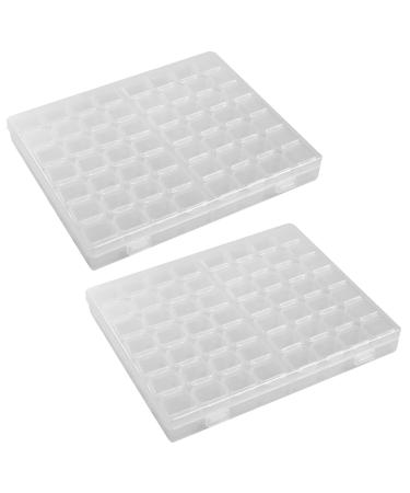 Vadillo 2X 56 Grid Storage Tool Diy Removable Clear Plastic Organizer Nail Art Rhinestone