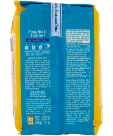  Italian Gourmet E.R. Lot de 6 spaghettis Spaghettini de Cecco 500 g + Polpa Italian Gourmet Polpa 400 g - Buy Online on GoSupps.com