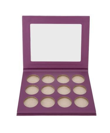 DIY Empty Eyeshadow Empty Eyeshadow BoxDIY Empty Eyeshadow 12 Hole Empty Eyeshadow Palette Portable DIY Makeup Empty Bh Bronzer Palette for Cosmetics Store (Purple)