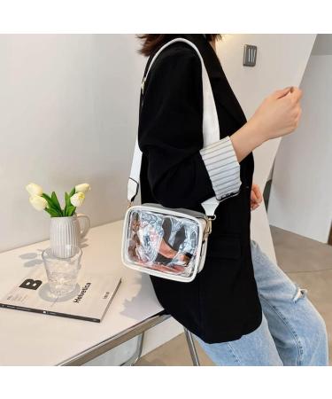 Juoxeepy Clear Stadium Approved Crossbody Bag - White - Buy Online on GoSupps.com