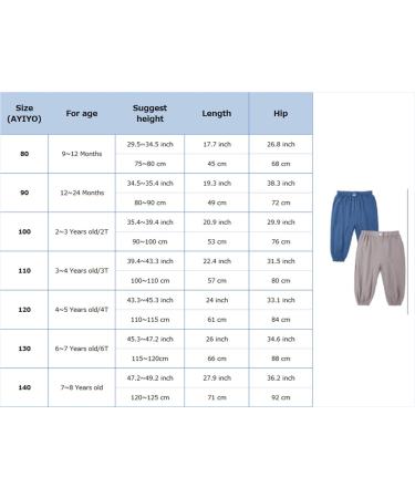 AYIYO Baby Linen Pants 2Pcs Set, Elastic Waist Harem Bloomers, 9-12 Months, Blue+Khaki - Buy Online on GoSupps.com