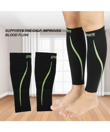 Calf Support Sleeves - Compression Stockings for Sports Travel & Pregnancy - Black Leg Protection - Buy Online on GoSupps.com