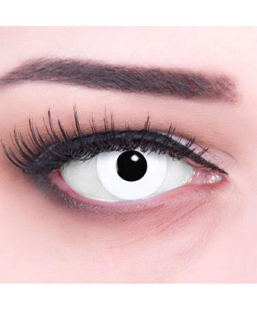 Funnylens - Colored White Out Crazy Contact Lenses (-2.50) for Halloween & Carnivals | International Shipping - Buy Online on GoSupps.com