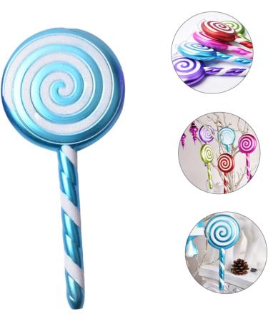Ciieeo 1pc Lollipop Pendant Wedding Decorations Christmas Lollipop Decorations Ornaments Xmas Candy Pendant Blue 20X9.5X2cm - Buy Online on GoSupps.com