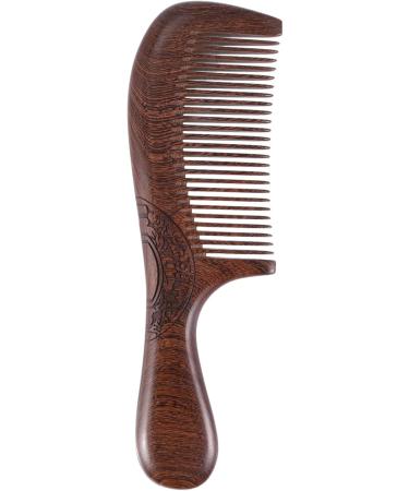NATHA Unisex Sandalwood Comb Women Men Home Travel Wood Anti-Static Fine-Tooth Comb Wooden Handles Hair Comb - Buy Online on GoSupps.com