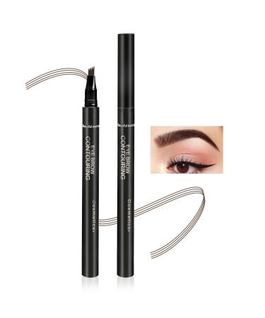 Boobeen Eyebrow Pen Waterproof Liquid Eyebrow Pencil  Microblading Eyebrow Pen with Precision Applicator  Creates Natural Eyebrow Makeup Dark brown - Buy Online on GoSupps.com