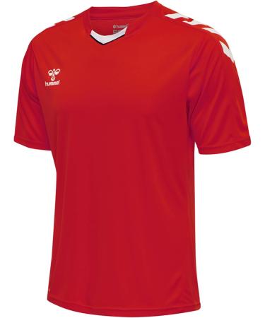 Hummel Men's Hmlcore XK Poly Jersey S/S T-Shirt in True Red - International Shipping Available - Buy Online on GoSupps.com