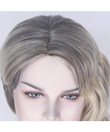 Yan Dream Girl's Short Half Straight Half Curly Cosplay Wig for Halloween - Buy Online on GoSupps.com