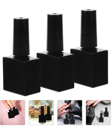 IMIKEYA Lot de 6 Flacons de Vernis Ongles Gel Vides Verre Noir Opaque 10 Ml Pinceau Int gr Rechargeables pour Manucure Professionnelle et Voyage - Buy Online on GoSupps.com