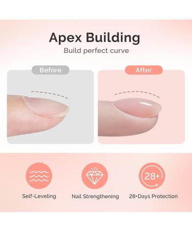 MelodySusie Builder Nail Clear Base Gel - Thickening Soak Off UV Gel for Nail Art Design | Ideal Gift for Women - Buy Online on GoSupps.com