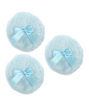 Lot De 5 Houppettes Pour B b Et Tout-petit Et Confortables Avec N ud 3 Pi ces X 5 1 unit (Lot de 1) Bleu Ciel X 5 Pi ces