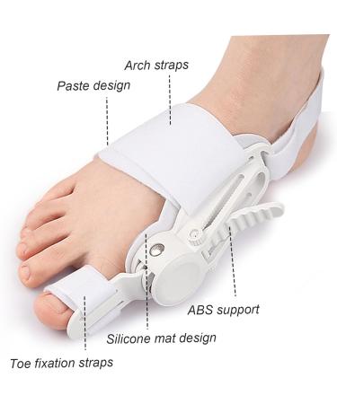 Bunion Corrector for Women & Men | Adjustable Big Toe Straightener with Silicone Pad | Comfortable Bunion Fix Device for All Feet - Buy Online on GoSupps.com