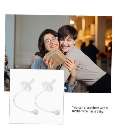 Rorpoir 4-Pack Wide-Neck Baby Bottle Straws | Feeding Accessories for Easy Milk Feeding - Buy Online on GoSupps.com