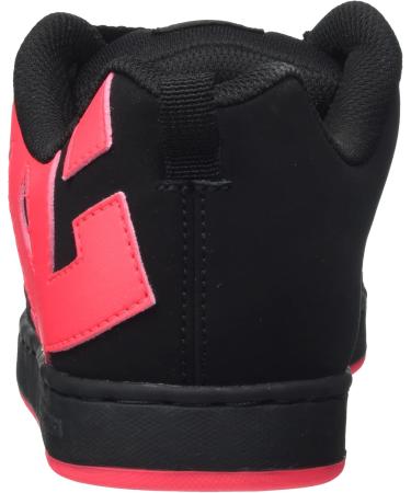 DC Shoes Women's Court Graffik Slippers - Black & Hot Pink | Size 38.5 EU - Stylish Comfort for Every Occasion - Buy Online on GoSupps.com