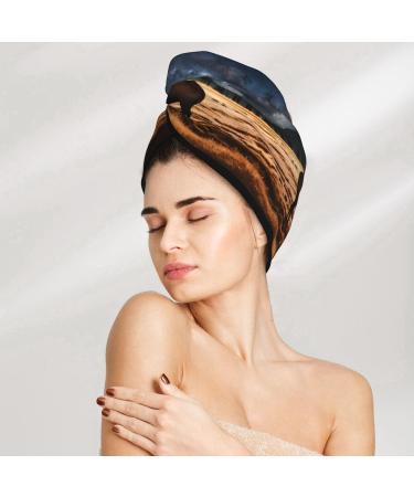 Elk in The Meadow Dry Hair Cap - Soft Super Absorbent Elastic Quick-Dry Cap for Long Thick Hair - Perfect for Girls & Women - Buy Online on GoSupps.com