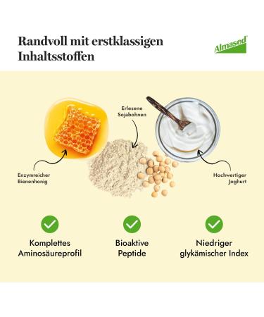 Almased Wellness Vital Food Lactose-Free Powder 500g - Premium Meal Replacement for Weight Loss & Nutrition - Buy Online on GoSupps.com