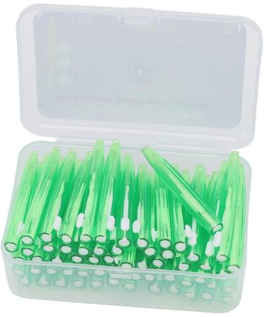 Interdental Cleaner - 60 Pieces Slim Brushes for Adults & Children | Orthodontic Care | Practical Green PP Handle - Buy Online on GoSupps.com