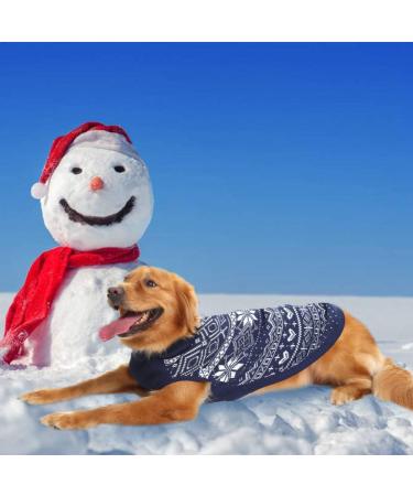 HOMIMP Dog Sweater Argyle - Warm Sweater Winter Clothes Puppy Soft Coat Ugly Dog Sweater for Small Medium and Large Dogs Pet Clothing Boy Girl (Medium Blue) M Bule - Buy Online on GoSupps.com