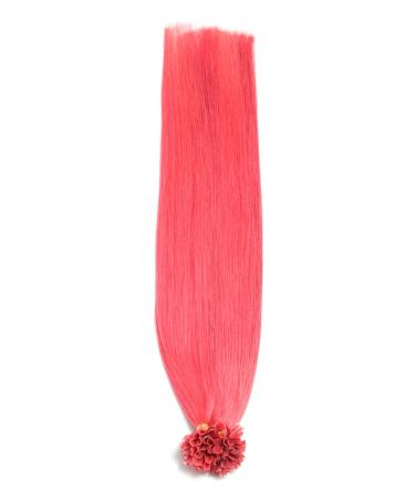 Buy Pink Keratin Bonding Extensions - 100% Remy Human Hair 50x1g 45cm U-Tip for Long Smooth Hair - Buy Online on GoSupps.com