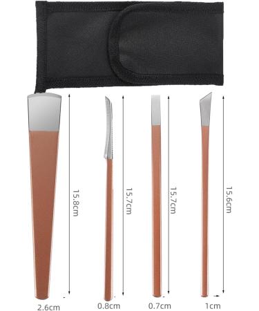 Pedicure Set - 4 Stainless Steel Foot Care Tools for Corns, Dead Skin & Cuticles | Keep Feet Smooth & Healthy - Buy Online on GoSupps.com