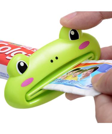 Toothpaste Squeezer - Toothpaste Tube Squeezer Cartoon - Kids Toothpaste Dispenser Cartoon Animal | Kids Toothpaste Dispenser Cartoon Animal | Cute Frog Panda Bear Shaped Toothpaste Extruder - Buy Online on GoSupps.com