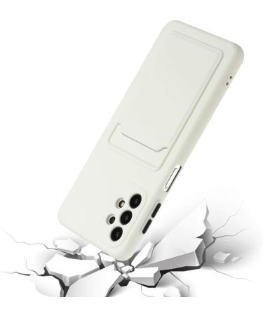 Tivenfezk Nadoli Ultra Thin Silicone Case for Samsung Galaxy A13 4G - Shockproof Scratch-Resistant Wallet TPU Cover with Credit Card Holder - White - Buy Online on GoSupps.com