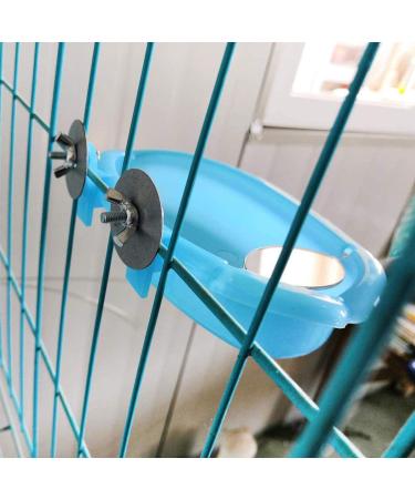 Wontee Bird Bath Box with Mirror - Portable Parrot Hanging Tub for Small Birds | Cleaning Supplies - Buy Online on GoSupps.com