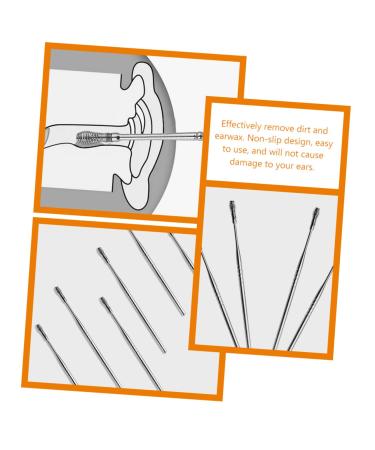 6pcs Stainless Steel Ear Pick Set - Ear Wax Removal & Cleaning Tool - Buy Online on GoSupps.com