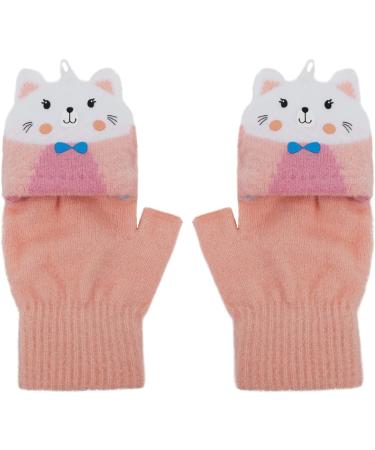 Toddler Kids Puppy Flip Top Gloves - 3-8 Yrs - Cat/Pink - Buy Online on GoSupps.com