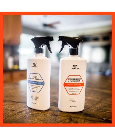 TriNova Granite Sealer Protector Gallon Refill - Made in USA | Best Stone Polish & Protectant | Easy Maintenance for Clean Countertop Surface - Buy Online on GoSupps.com