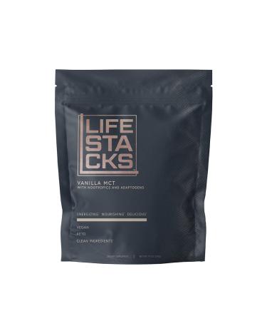 LIFESTACKS Vanilla MCT Oil Powder with Nootropics + Adaptogens for All Day Energy - Keto Coffee Enhancer with MCT Powder + Nootropics Brain Support Supplement: Ginseng, Rhodiola, Tyrosine- 25 Servings