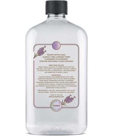 Quinn s Alcohol Free Witch Hazel Lavender 16 oz. & Quinn s Alcohol Free Lavender Water Mist 8oz - Buy Online on GoSupps.com