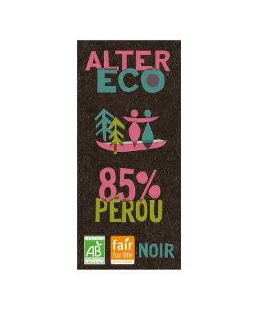 ALTER ECO - COMMERCE EQUITABLE - Alter Eco - Commerce Equitable Chocolat Noir Absolu 85% P rou Bio 100G - 100G - Lot De 3 - Vendu Par Lot