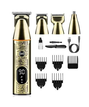 Hair Clippers 4 in 1 All Metal Hair Trimmer Men's Multifunction Electric Hair Clipper Household Shaver Shaving Trimmer Washable Grooming Kits