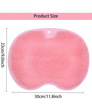 Slip-Proof Silicone Massage Pad & Foot Scrubber - Non-Slip Shower Massager with Suction Cups (Red) - International Shipping - Buy Online on GoSupps.com