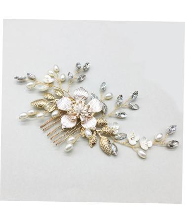 DOITOOL 1 Pc Combs Tiara Hair Comb Crystal Headpiece Comb for Bridal Rhinestone Hair Clip Bridal Headpiece Rhinestone Headpiece Rhinestone Comb Bride Comb Headgear Pearl Accessories - Buy Online on GoSupps.com