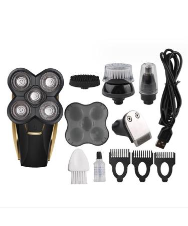 Head Shavers for Bald Men 5 in 1 Electric Head Shaver for Bald Men 5D Floating Cutter Beard Trimmer Waterproof Shaving USB Cordless Charging