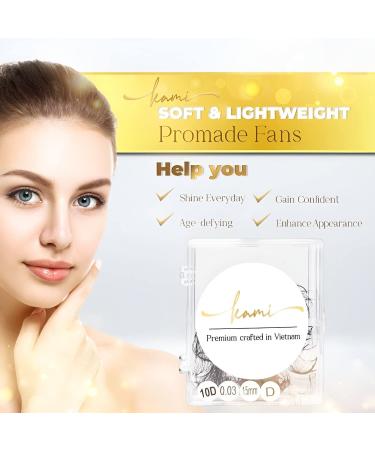 KAMI LASHY 500 Promade Fan Eyelash Extension Kit | Loose Mink Lashes | Natural Looking | C/CC/D Curl | 0.03/0.05/0.07mm Thickness | 8-15mm Length | Easy Application | 3D-16D Volume Lashes | 5D-0.07-CC 12mm - Buy Online on GoSupps.com