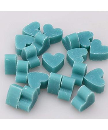 Florex Florex 50 x Mini Sheep's Milk Soap Heart Shaped Cornflower in Organza Bag