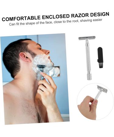 Healeved Manual Safety Razor for Men - Rust-Free Adjustable Double-Edged Razor - White Zinc Head - 1 Pack - Buy Online on GoSupps.com