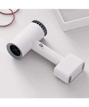 Rechargeable Cordless Hair Dryer Foldable Travel Hair Dryer Mini USB Hot/Cold Air Hair Dryer for Women Kids Camping Beaches White Constructive23