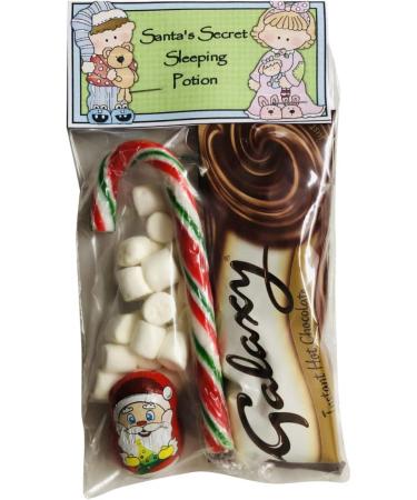 Santa's Magic Sleeping Potion Christmas Eve Box Fillers Hot Chocolate Marshmallows Choc & Candy Cane Santa Hot Choc Stocking Filler Secret Santa snowman soup - Buy Online on GoSupps.com