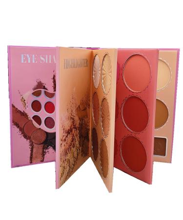 Palette de maquillage tout-en-un avec finitions nacr es mates paillet es et sequins - Polyvalente pour le quotidien les rendez-vous soir es