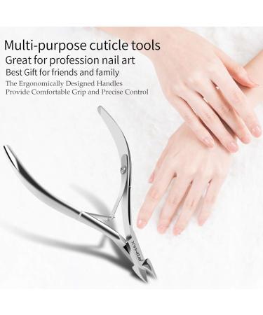 ProMax Professional Grade Cuticle Nipper/Cuticle Cutter/Clipper Made of High Grade Stainless Steel Brush Finish-Flat- Double Spring For Nail Art Tool and Manicure/Pedicure (Full Jaw)10-10027 - Buy Online on GoSupps.com