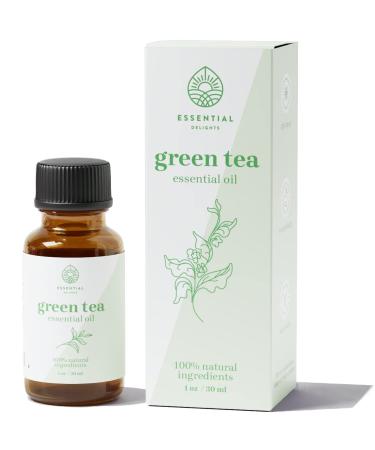Green Tea Essential Oil - Premium Grade Essential Oil | for Aromatherapy Soaps Lotions & Candles | Vegan & Cruelty Free (1 Fl Oz Green Tea) Green Tea 1 Fl Oz (Pack of 1)