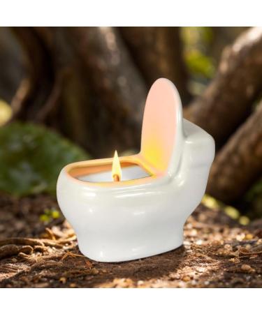Buy Aromacandle Springs Tea - Long-Lasting 60+ Hour Aromatherapy Candle in Quirky Toilet Jar | Perfect Bathroom Scents & Unique Gifts for Men & Women - Buy Online on GoSupps.com